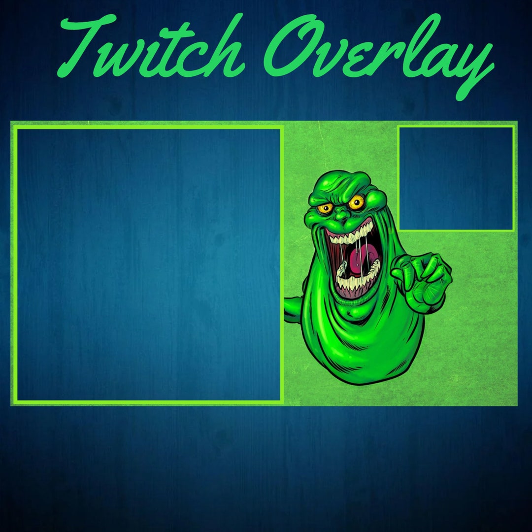 Streamer Overtlay Slimer Twitch Overlay, Gamer, Streamer, Kick, Streaming Overlay - Etsy