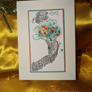 Handmade cards, Art, Keepsake, Bookmark, Reuse, Recycle.