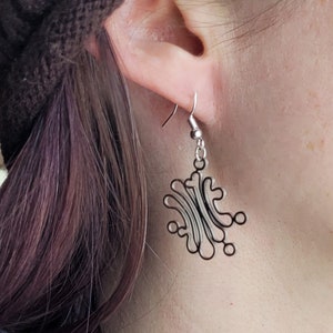Golgi Apparatus Earrings w/Hypoallergenic Hooks & Bonus CZ Studs -Science Earrings-Biology Earrings-Golgi Earrings-Organelle Earrings