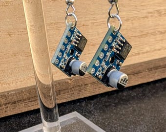 Circuit Board Earrings: Hypoallergenic Tech Jewelry, Gift Boxed
