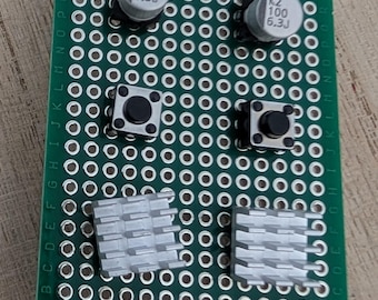 Circuit Board Stud Earrings: Capacitor, Heatsink & Pushbutton Set, Geeky STEM Gift