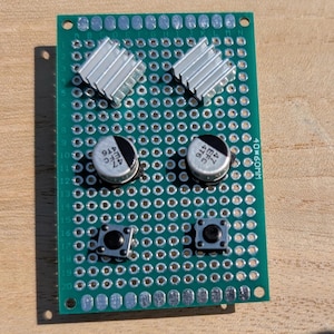 Circuit Board Stud Earrings: Capacitor, Heatsink & Pushbutton Set, Geeky STEM Gift