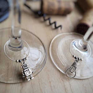 STEM Wine Charms: Customizable Science & Math Drink Markers