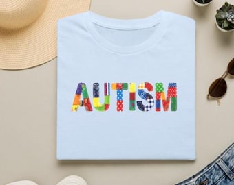 Autisme-patchwork, png, bewustzijnsacceptatie, Autism Mom, puzzellint, neurodiversiteit (digitale download)