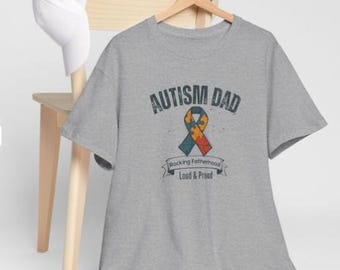 Autism Dad PNG: ontwerp met noodlijdende puzzellint (digitale download)