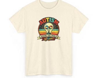 Een andere wereld zien, autisme, png, retro-sunburst-ontwerp (digitale download)