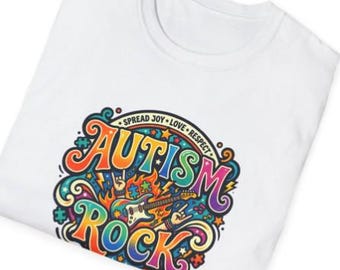 Gitaar, kleurrijk autisme, rock, bewustzijn, puzzel png-sublimatieontwerp (digitale download)