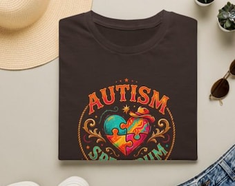 Kleurrijk hart autisme bewustzijn png, shirtontwerp autismeacceptatie, neurodiversiteitssublimatie