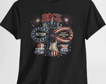 Gitaar, kruis, Puzzle Awareness, Rock Roll, png-ontwerp (digitale download)