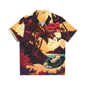 Hawaiian Shirt AOP HutBoy Island Style 24 Graphic Tees, Shirts, Colorful Print, Shirts for Men, Shirts for Women image 8