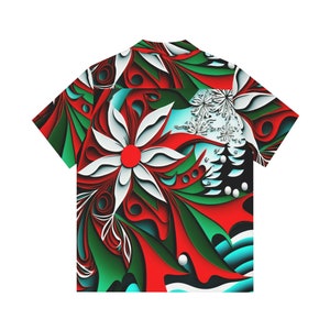 Hawaiian Shirt AOP HutBoy Christmas Island Style 9 Holiday, Xmas, Graphic Tees, Shirts, Colorful, Shirts for Men, Shirts for Women image 2