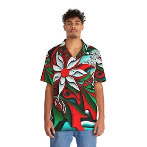 Hawaiian Shirt AOP HutBoy Christmas Island Style 9 Holiday, Xmas, Graphic Tees, Shirts, Colorful, Shirts for Men, Shirts for Women image 10