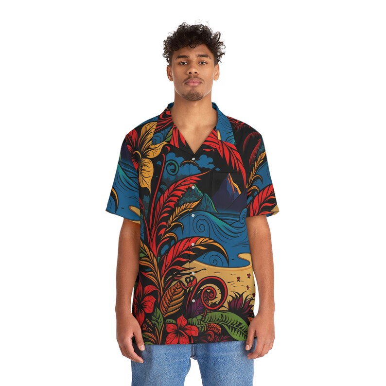 Hawaiian Shirt AOP HutBoy Island Style 27 Graphic Tees, Shirts, Colorful Print, Shirts for Men, Shirts for Women image 10