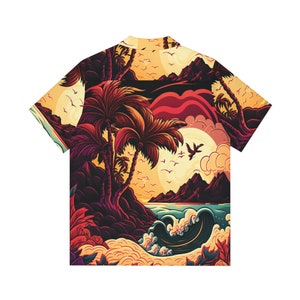 Hawaiian Shirt AOP HutBoy Island Style 24 Graphic Tees, Shirts, Colorful Print, Shirts for Men, Shirts for Women image 2