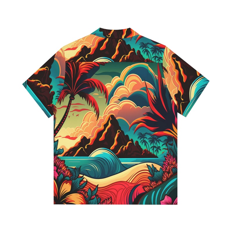 Hawaiian Shirt AOP HutBoy Island Style 22 Graphic Tees, Shirts, Colorful Print, Shirts for Men, Shirts for Women image 2