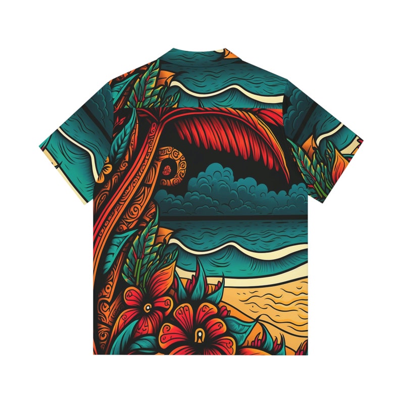 Hawaiian Shirt AOP HutBoy Island Style 28 Graphic Tees, Shirts, Colorful Print, Shirts for Men, Shirts for Women image 2