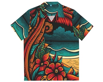 Hawaiian Shirt (AOP) | HutBoy Island Style 28 | Graphic Tees, Shirts, Colorful Print, Shirts for Men, Shirts for Women