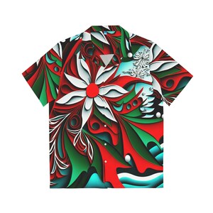 Hawaiian Shirt AOP HutBoy Christmas Island Style 9 Holiday, Xmas, Graphic Tees, Shirts, Colorful, Shirts for Men, Shirts for Women image 1