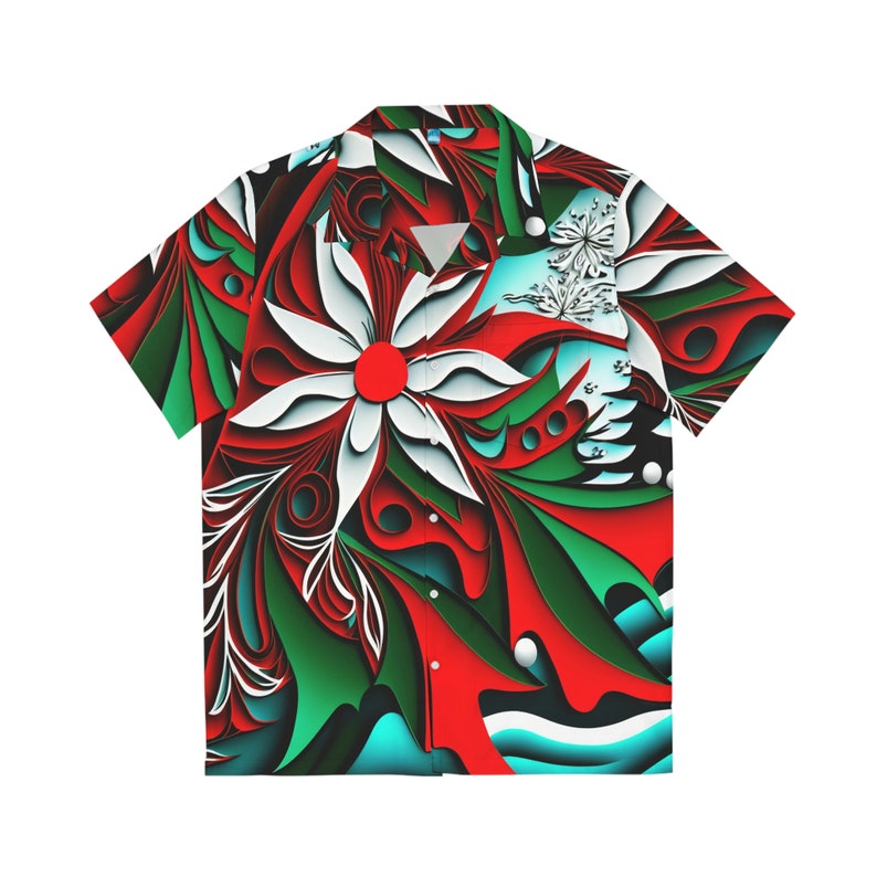 Hawaiian Shirt AOP HutBoy Christmas Island Style 9 Holiday, Xmas, Graphic Tees, Shirts, Colorful, Shirts for Men, Shirts for Women image 1