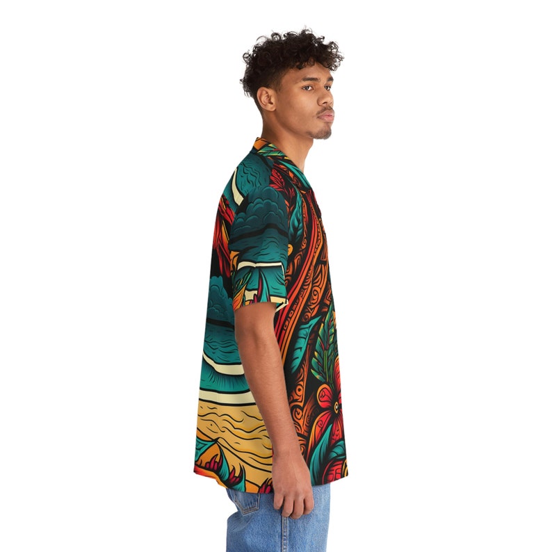 Hawaiian Shirt AOP HutBoy Island Style 28 Graphic Tees, Shirts, Colorful Print, Shirts for Men, Shirts for Women image 5