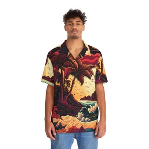 Hawaiian Shirt AOP HutBoy Island Style 24 Graphic Tees, Shirts, Colorful Print, Shirts for Men, Shirts for Women image 10