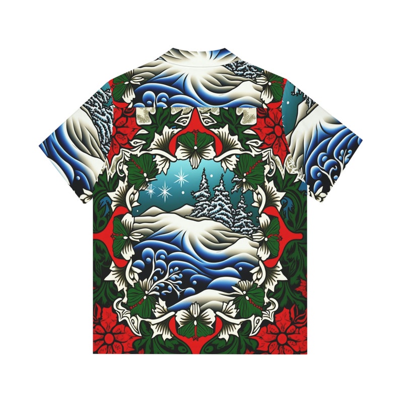 Hawaiian Shirt AOP HutBoy Christmas Island Style 10 Holiday, Xmas, Graphic Tees, Shirts, Colorful, Shirts for Men, Shirts for Women image 2