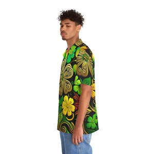 Hawaiian Shirt AOP HutBoy St. Patrick Irish Island Style 5 Holiday, Graphic Tees, Shirts, Colorful, Shirts for Men, Shirts for Women image 6