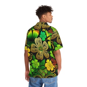 Hawaiian Shirt AOP HutBoy St. Patrick Irish Island Style 5 Holiday, Graphic Tees, Shirts, Colorful, Shirts for Men, Shirts for Women image 4