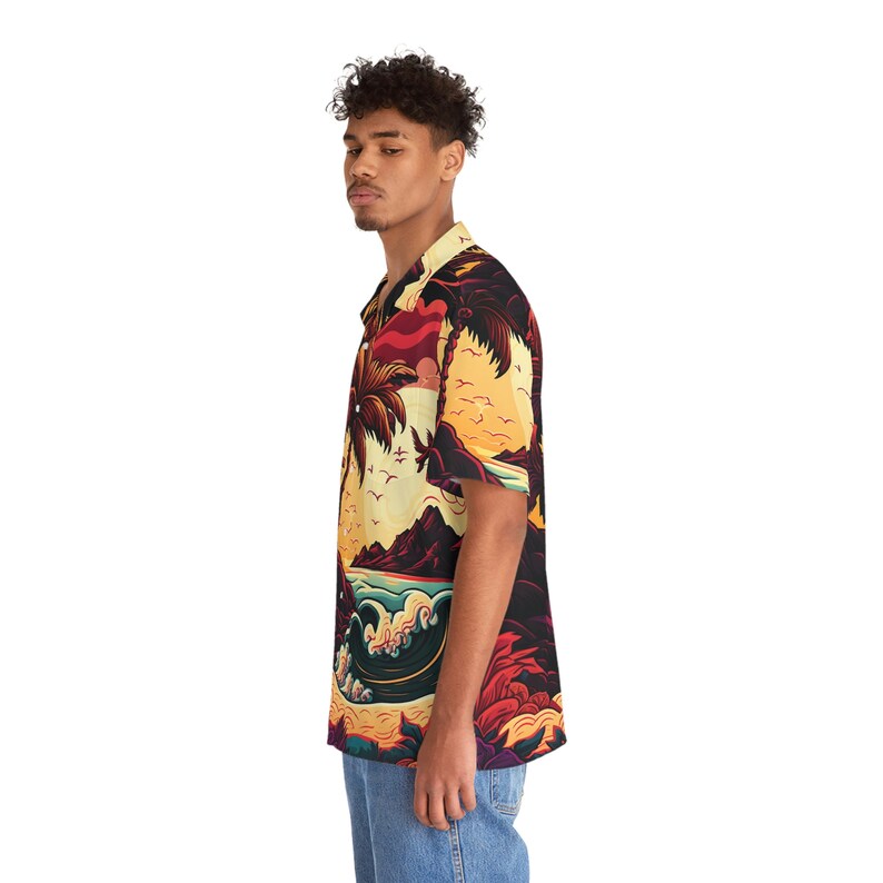 Hawaiian Shirt AOP HutBoy Island Style 24 Graphic Tees, Shirts, Colorful Print, Shirts for Men, Shirts for Women image 6