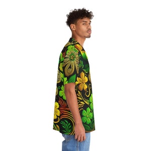 Hawaiian Shirt AOP HutBoy St. Patrick Irish Island Style 5 Holiday, Graphic Tees, Shirts, Colorful, Shirts for Men, Shirts for Women image 5