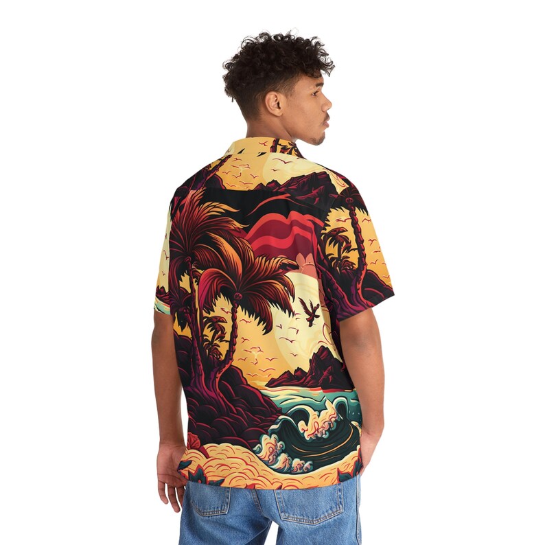 Hawaiian Shirt AOP HutBoy Island Style 24 Graphic Tees, Shirts, Colorful Print, Shirts for Men, Shirts for Women image 4