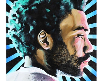 Poster Childish Gambino Sur Toile - 40x60 Cm, Style Vintage, Décoration Murale Déco