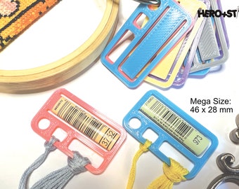 MEGA Floss Thread Drops with Label Tag Slot | Cross Stitch, Embroidery and Needlework Organization