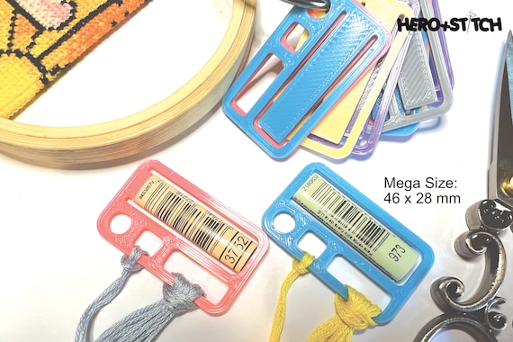 MEGA Floss Thread Drops With Label Tag Slot Cross Stitch, Embroidery and  Needlework Organization 