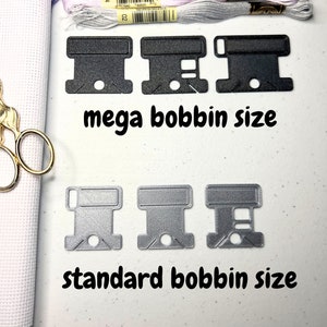 Mega Bobbin Drop with Label Tag Slot Floss Thread Storage Cross Stitch, Embroidery and Needlework Organization image 5