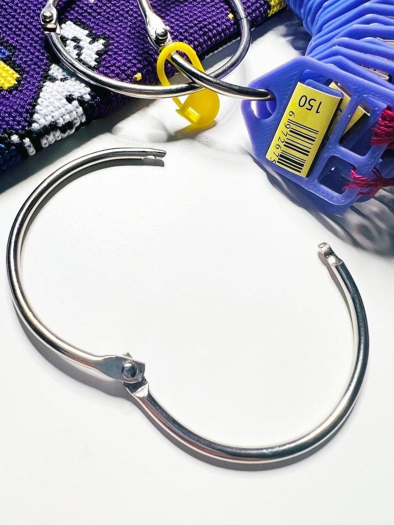 Threaded Hinge Rings 2-inch Hinge Rings for Floss Thread Drops and Floss Card Organizers - Etsy