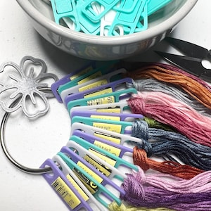 Thread Drops, Floss Drops, Floss Tags, Bobbins, Cross Stitch, Embroidery,  Cross Stitch Tools, 3D Printed Floss Drops, House Floss Drops 