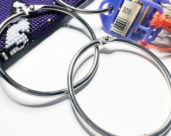 2-inch Hinge Rings for Floss Thread Drops and Floss Card Organizers