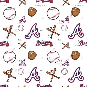 Atlanta Braves Seamless Pattern