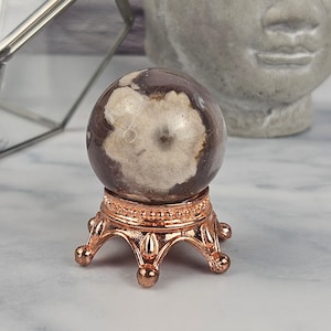 Beautiful Flower Agate Crystal Sphere