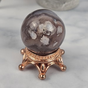 Beautiful Flower Agate Crystal Sphere