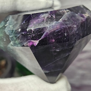 Gorgeous Fluorite Diamond Carving