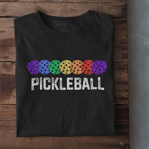 Pride Pickleball Cotton Shirt, Pickleball Player, Pickleball Gift, Pickle Baller, LGBTQIA+, Pride Flag, Pride Month, Trendy Shirt