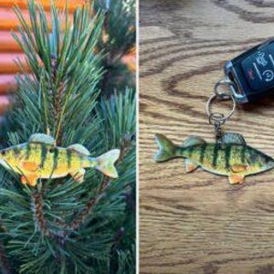 Jumbo Perch Ornament or Keychain