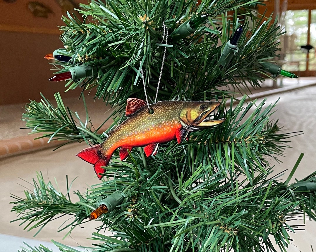 Brook Trout Fish Ornament, Realistic Christmas Fishing Ornaments Etsy