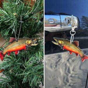 Brook Trout Fish Ornament or Keychain