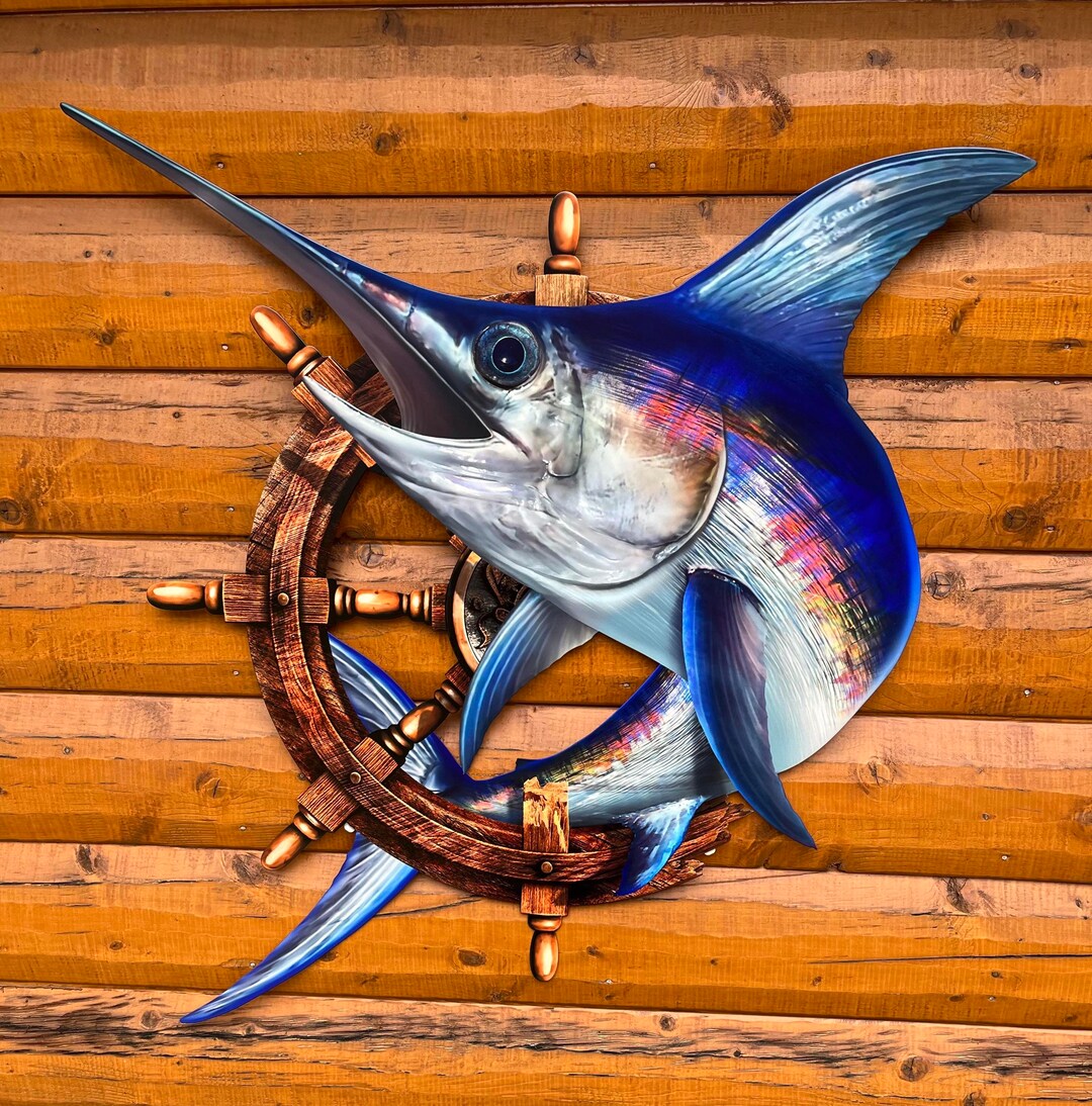 Swordfish Wall Mount, 2D Swordfish Replica Wall Art Etsy