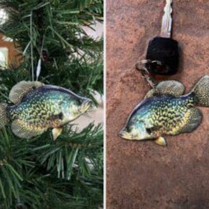 Crappie Fish Ornament or Keychain