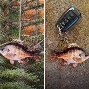 Blue Gill Fish Ornament or Keychain
