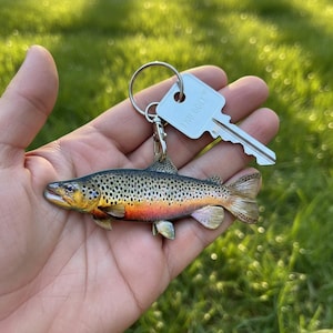 Trout Keychain - Etsy